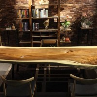 胡桃木红木大板工业风北欧风格适合家居装饰餐桌办公桌会议桌