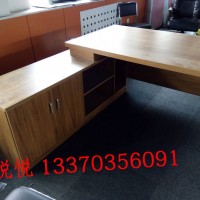 实木巴花，原木办公桌，天津办公家具时尚简约178班台